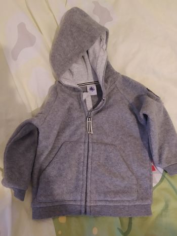 Veste zippée petit bateau 6 mois