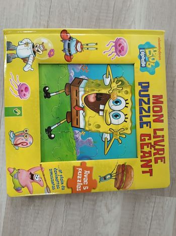 Livre puzzle bob l'éponge