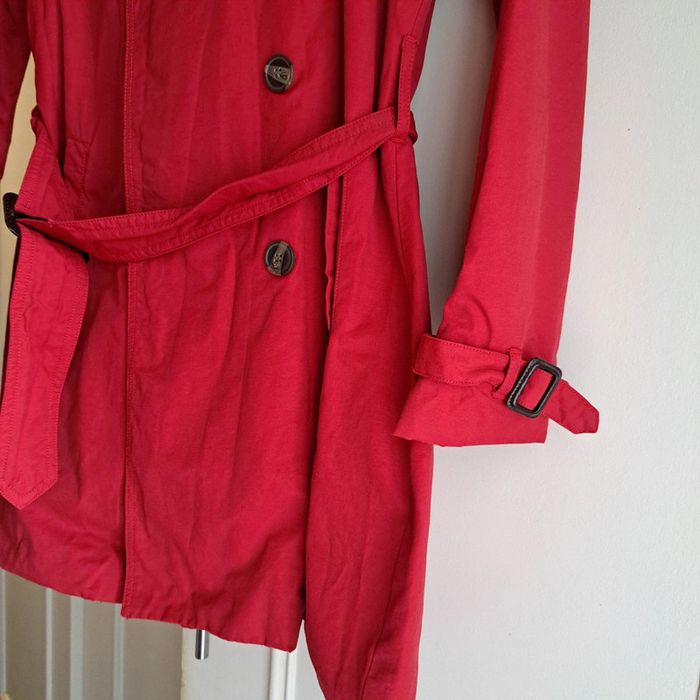Trench rouge idéal mi saison Marque Tex Taille 40 - photo numéro 4