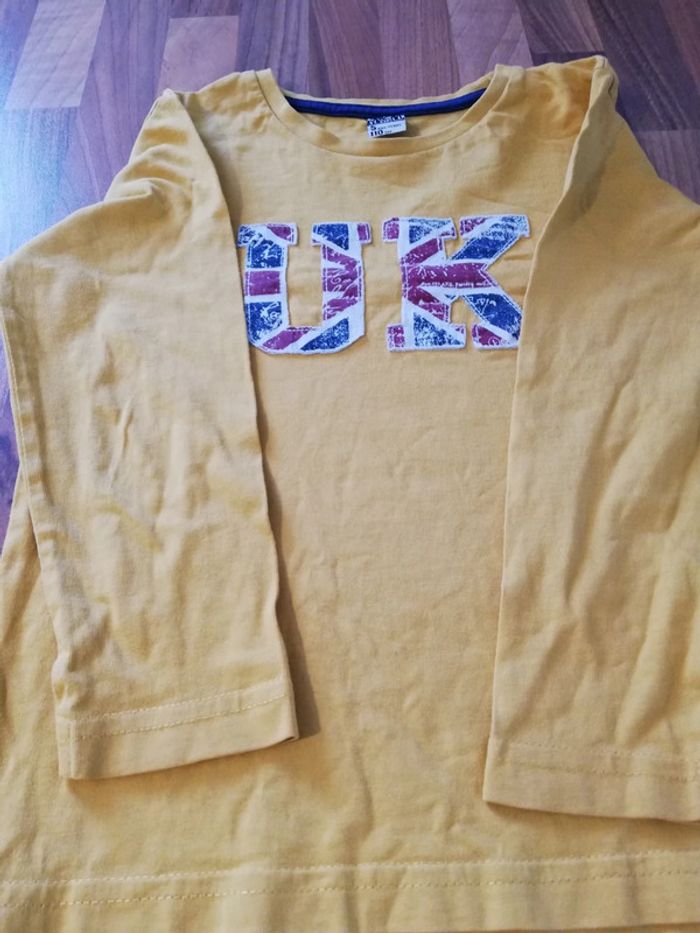 Tee-shirt manches longues moutarde 5 ans - photo numéro 5