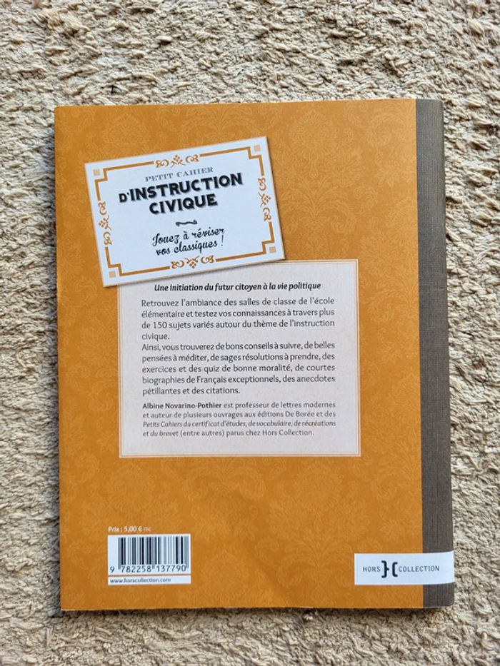Petit cahier d'instruction civique livre d'exercices neuf pour adultes - photo numéro 2