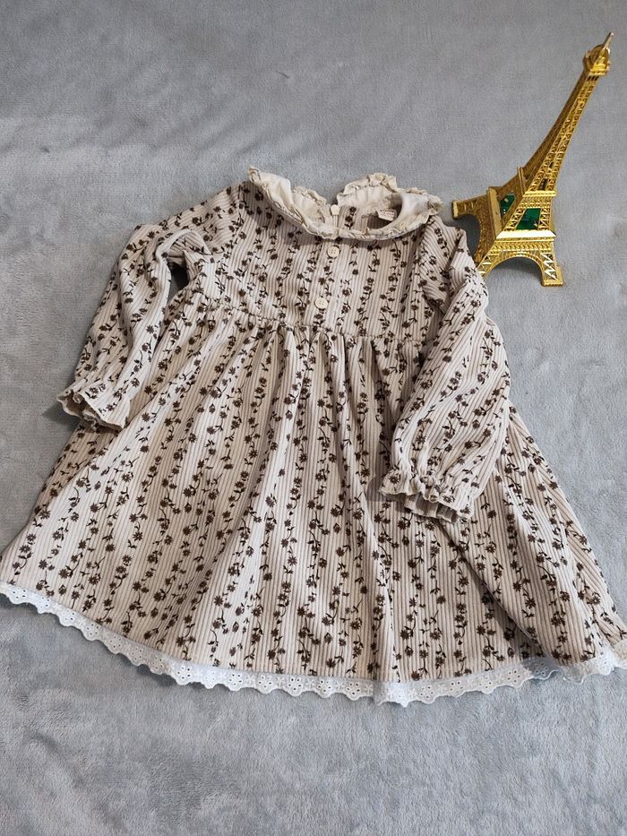 Robe côtelée à col 18/24 mois - photo numéro 4