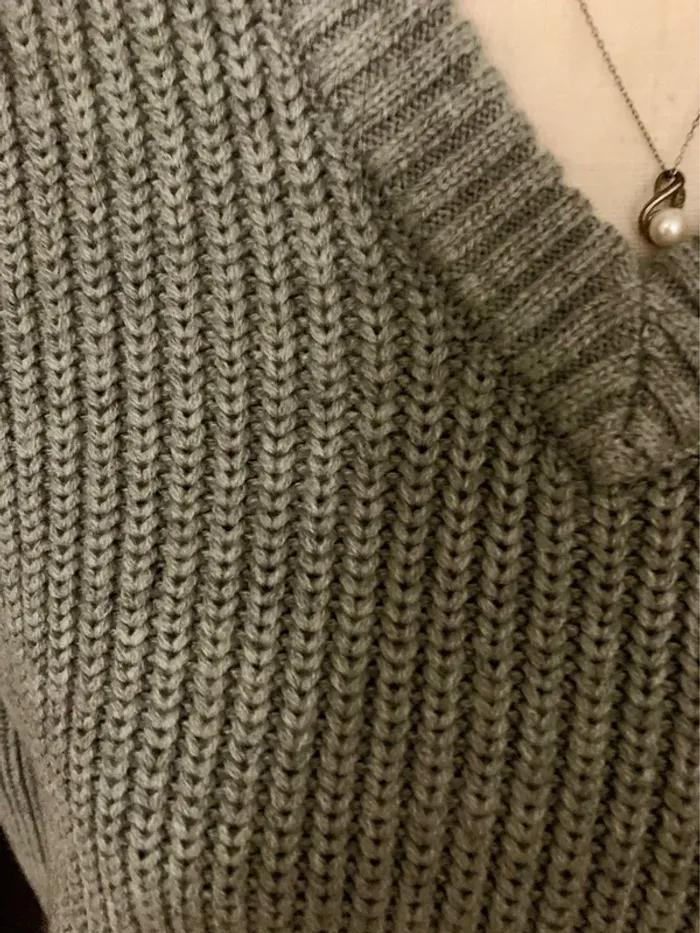 Pull gris Zara – Taille M (38) - photo numéro 3