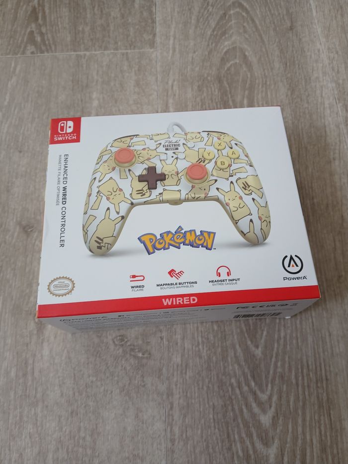 Manette neuve switch Pokémon Pikachu - photo numéro 3