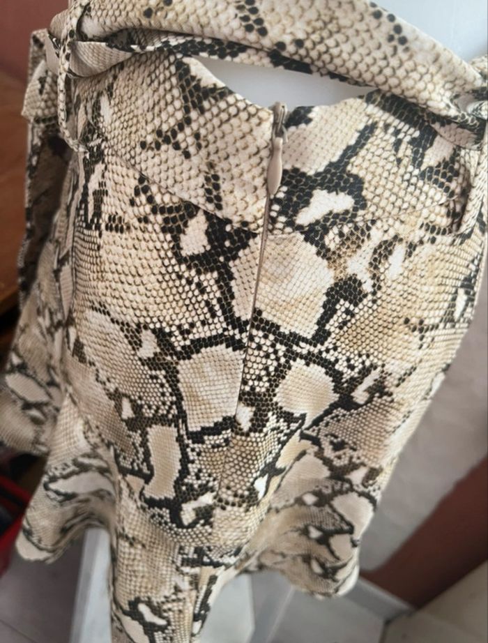 jupe zara imprimé serpent - effet python - taille m - photo numéro 5