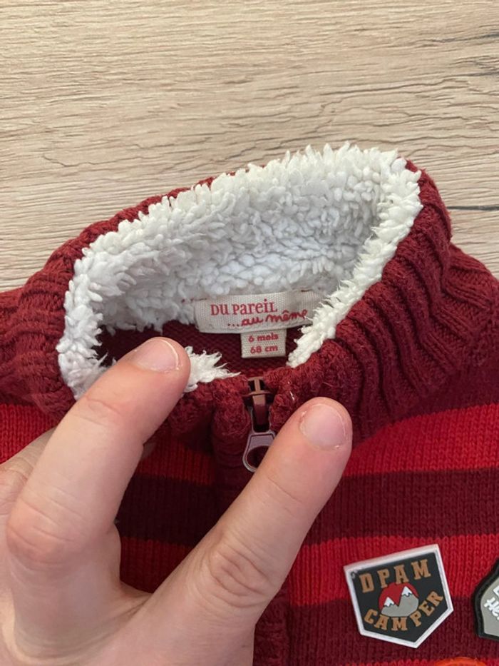 Lot 2 gilets DPAM noël 6 mois - photo numéro 7