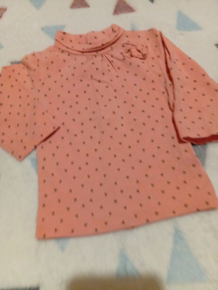 T-shirt rose triangle gris - photo numéro 2