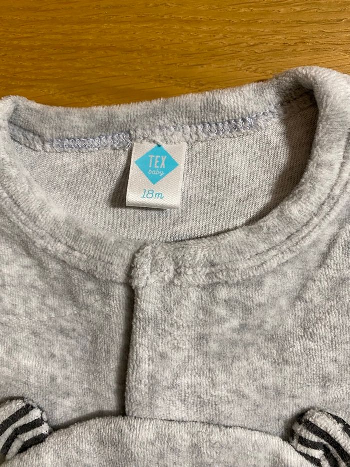 Tex Baby Pyjama Grenouillère gris Taille 18 mois - photo numéro 5
