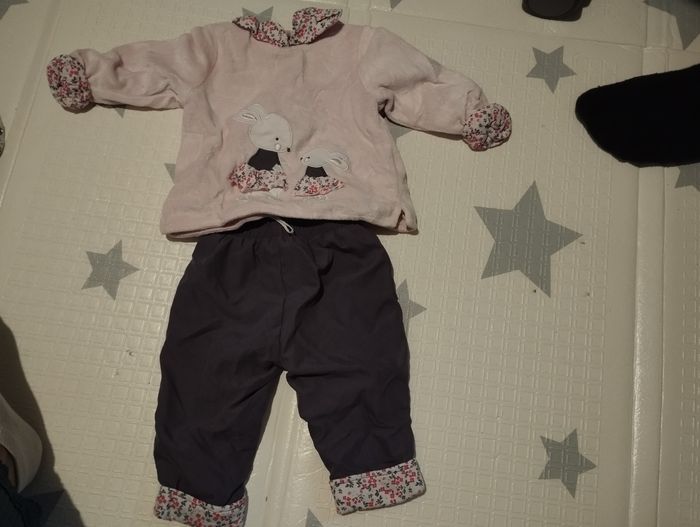 Ensembles velours 3 mois