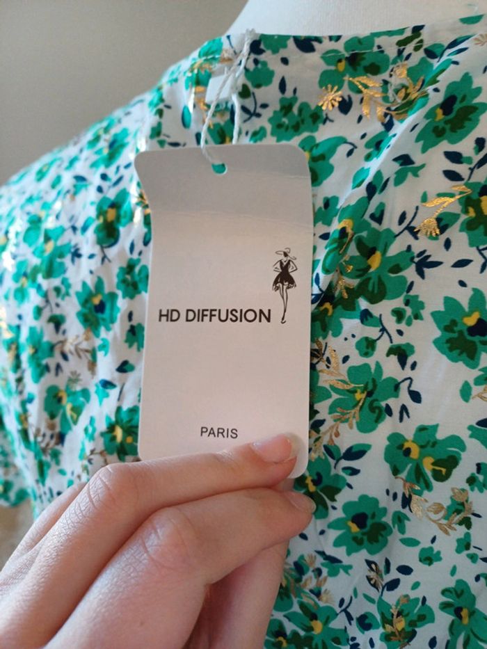 Robe cache-coeur Fleurie HD Diffusion taille M 38 - photo numéro 9