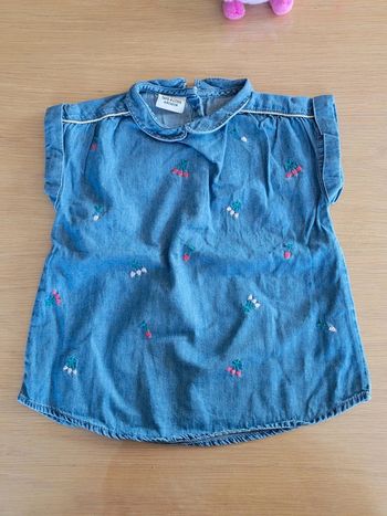 Blouse en jean taille 18 mois