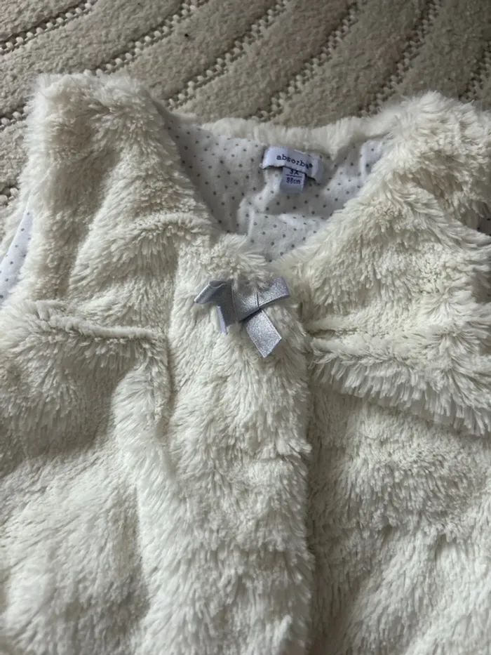 Gilet sans manches blanc - photo numéro 2