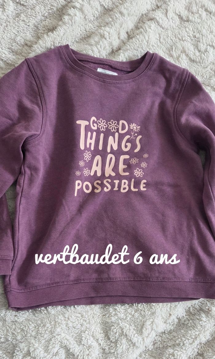 Sweat 6ans vertbaudet