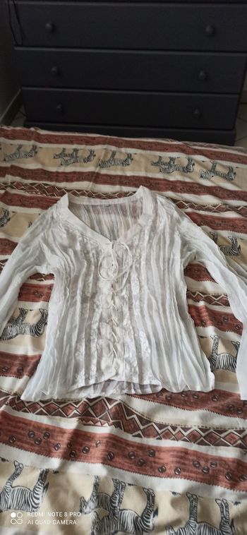 Haut en voile blanc t. 38