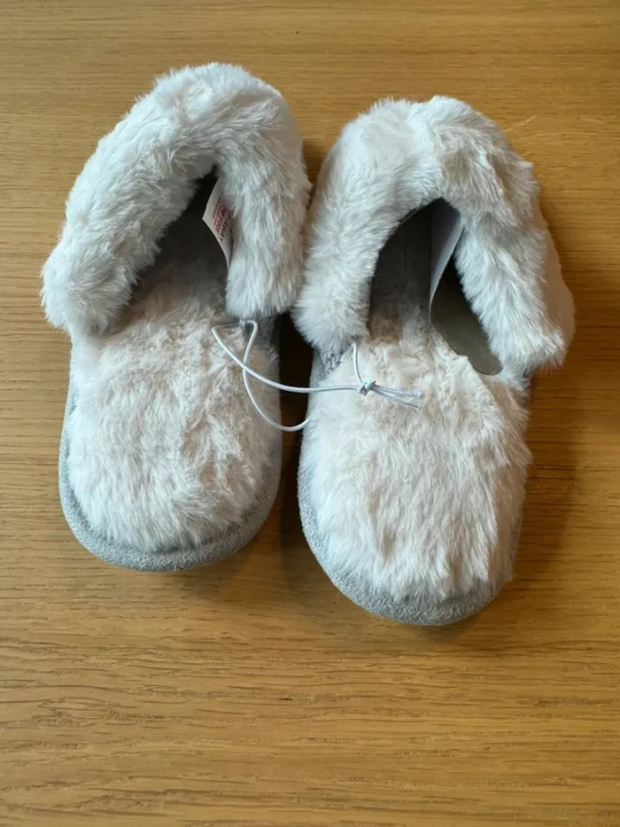 Chaussons mule fourrée knit slippers new look Nolita gris taille 38-39 - photo numéro 4