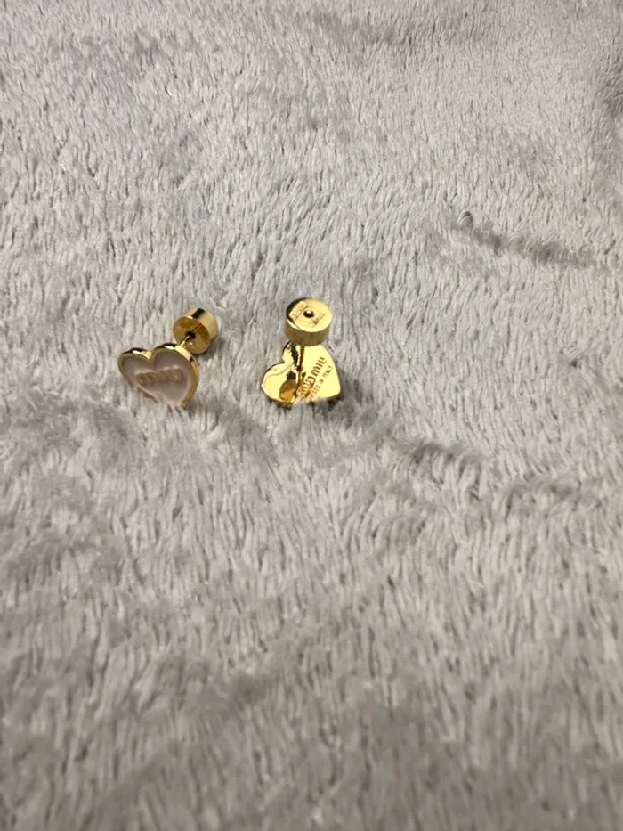 Boucle d’oreille miu miu rose or - photo numéro 3