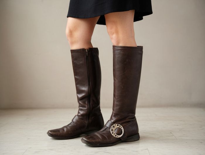 Bottes marron en cuir Taille 36-37 JB Martin - photo numéro 1