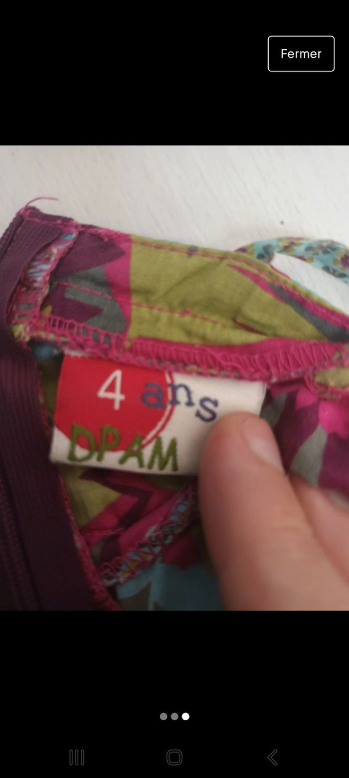 Combi short fleurie DPAM - photo numéro 3