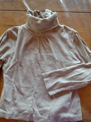 T shirt col roulé gris