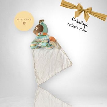 Peluche doudou chien a rayures Sucre d’orge DP121