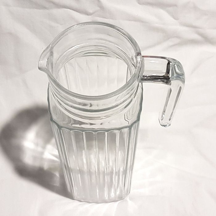 Carafe d'eau, verre épais, transparent - photo numéro 2