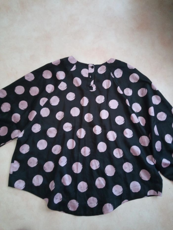 Blouse large à pois - photo numéro 2