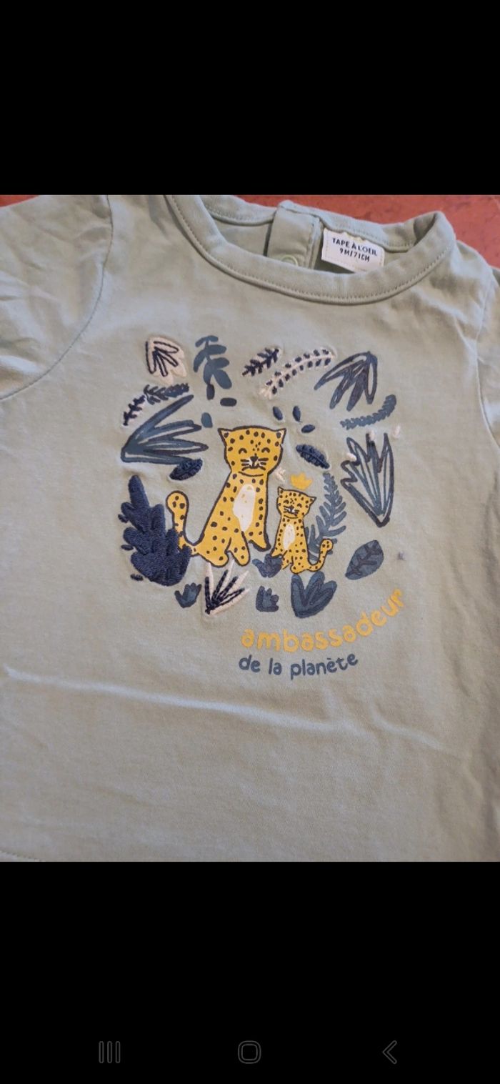 T.shirt bébé taille 9 mois - photo numéro 2