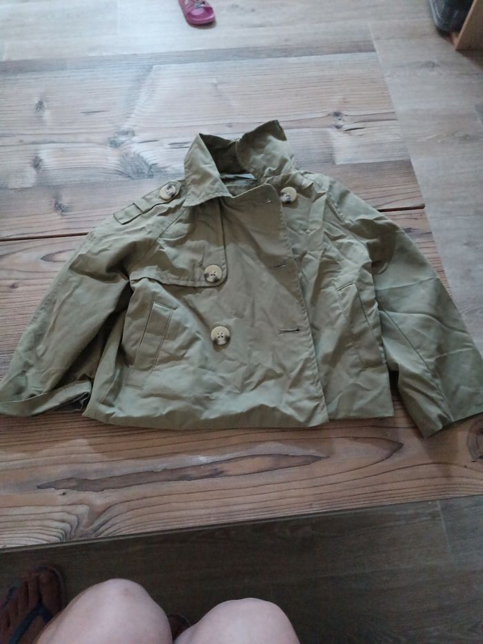 Trench marron/beige