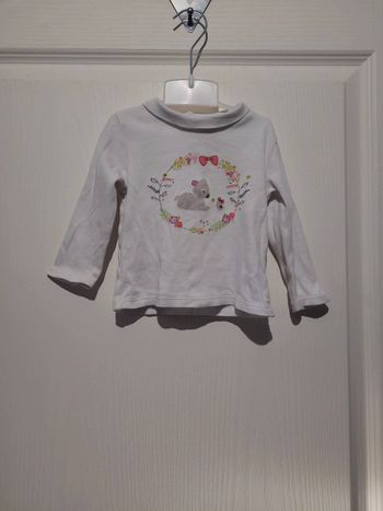 Tee shirt manches longues blanc Orchestra