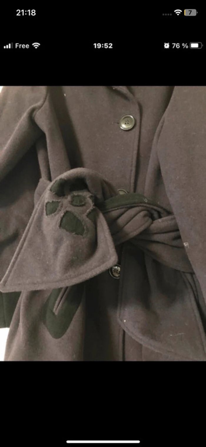 Manteau long : duff coat . Taille 40 - photo numéro 4