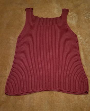 Débardeur en maille côtelé