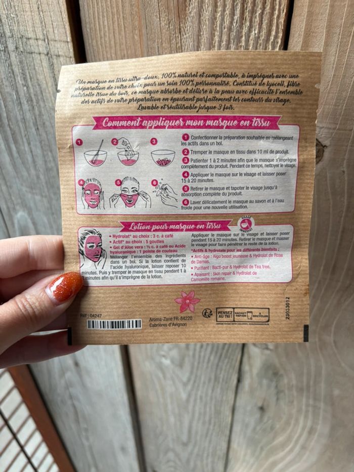 Masque visage tissu à imprégner, lavable et réutilisable - photo numéro 2