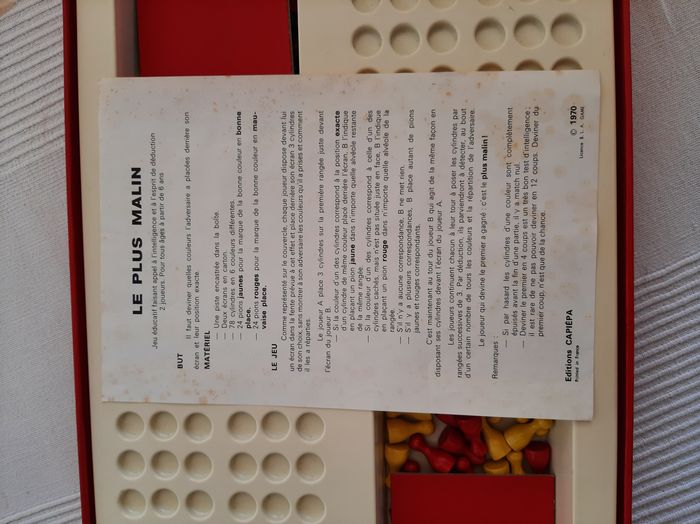 Le Plus Malin - Jeu de réflexion Capiepa 70s (Rare & Complet) - photo numéro 2