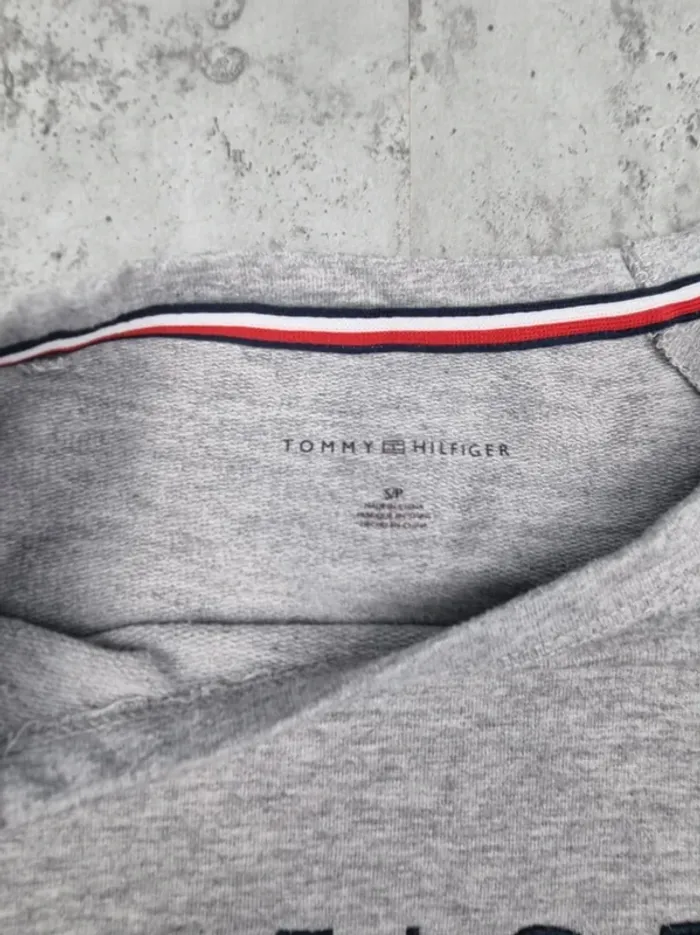 Sweat Tommy Hilfiger gris – Taille S/36 Femmes - photo numéro 5
