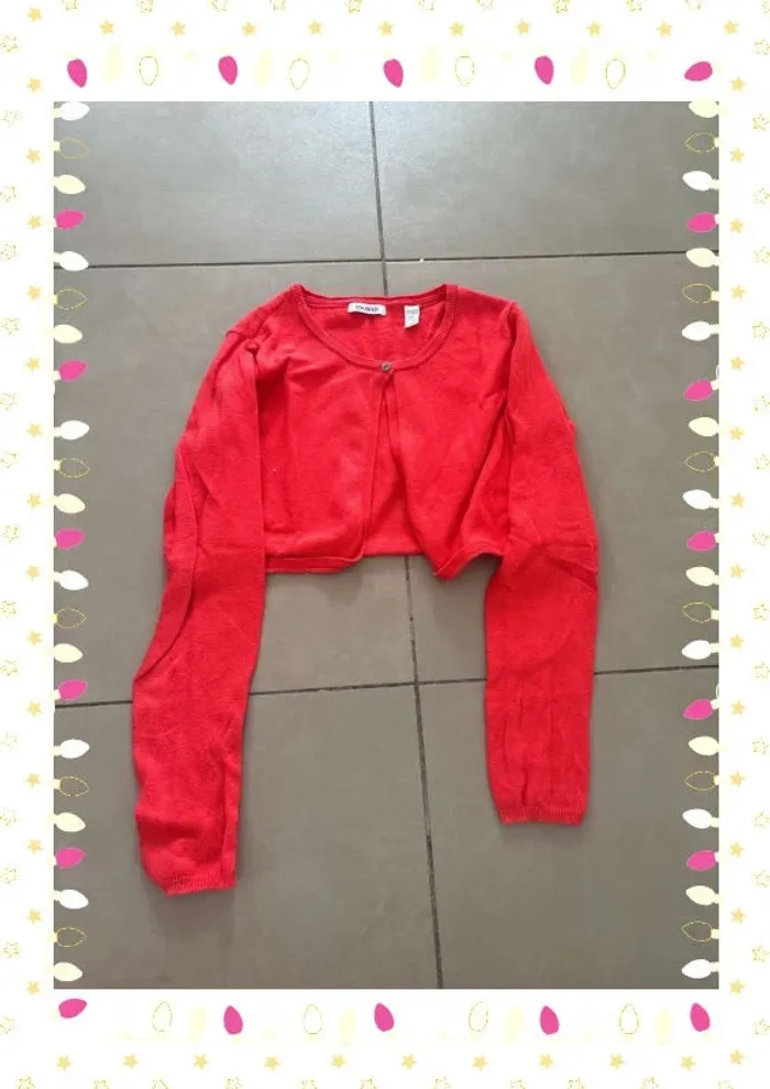 Boléro rouge fille 10 ans - Okaïdi - photo numéro 2