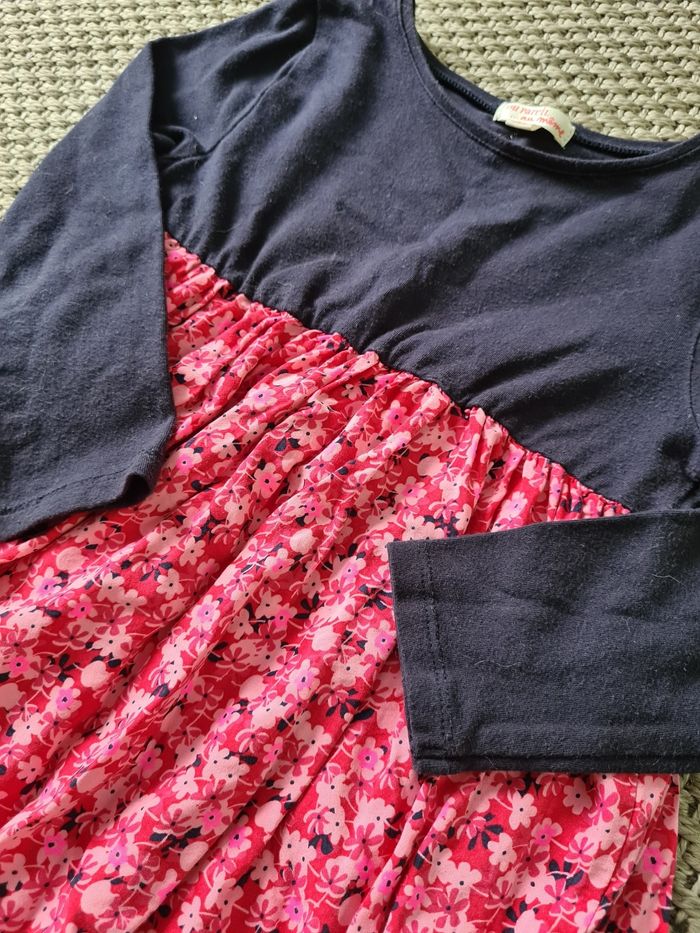 Robe mi saison rose et noire - 4 ans - photo numéro 4