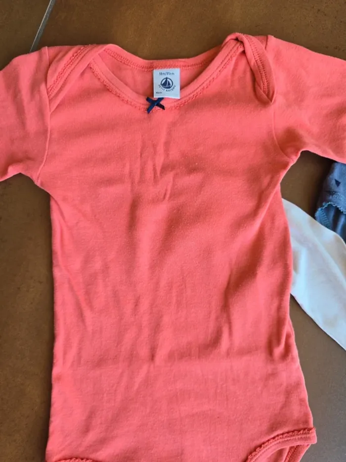 Lot de 4 bodies manches longues petit bateau - photo numéro 2