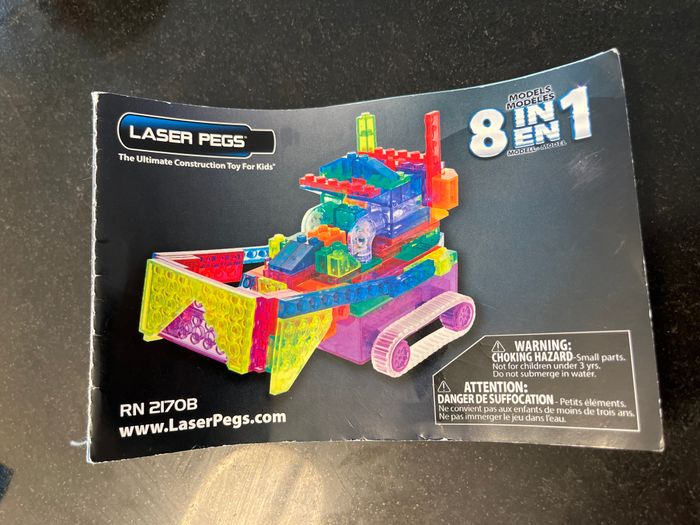 LEGO Laser Pegs 8-in-1 RN 2170B – briques translucides - photo numéro 7
