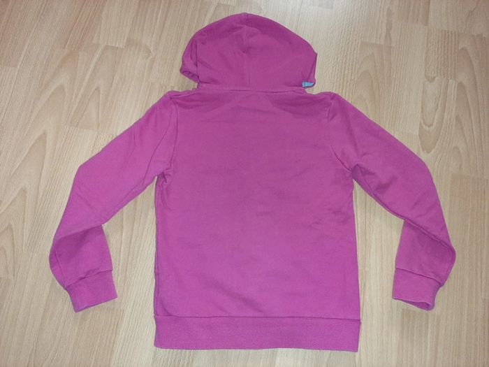 Sweat à capuche rose foncé Okaidi T 10 ans - photo numéro 3