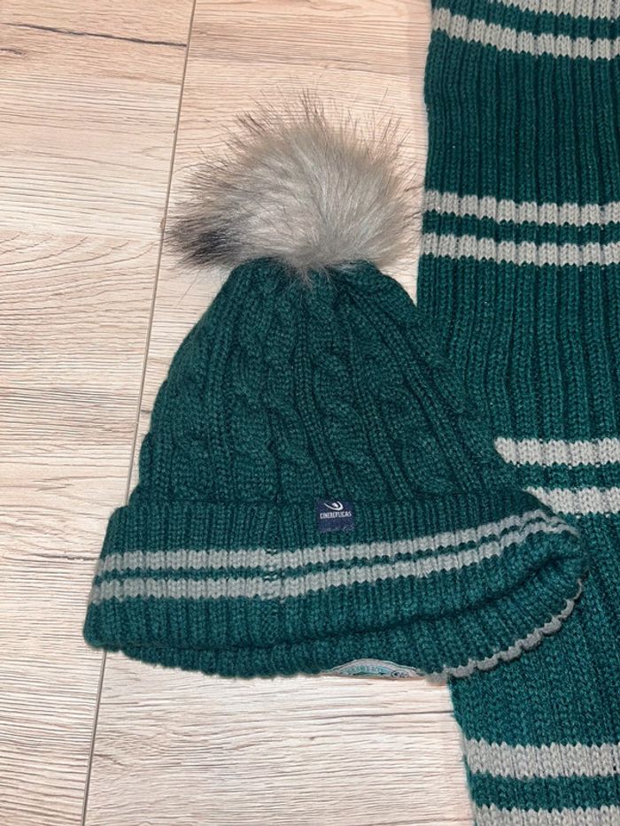 Bonnet et tour de coup snood Serpentard Harry Potter - photo numéro 4