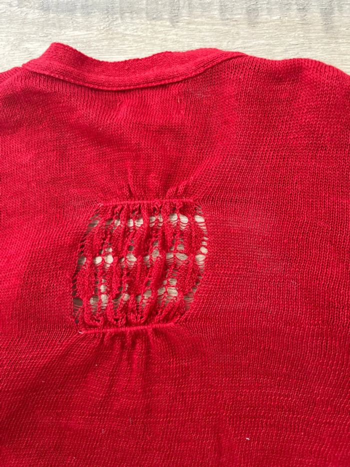 4/5 ans - gilet rouge fine maille neck@neck - photo numéro 5