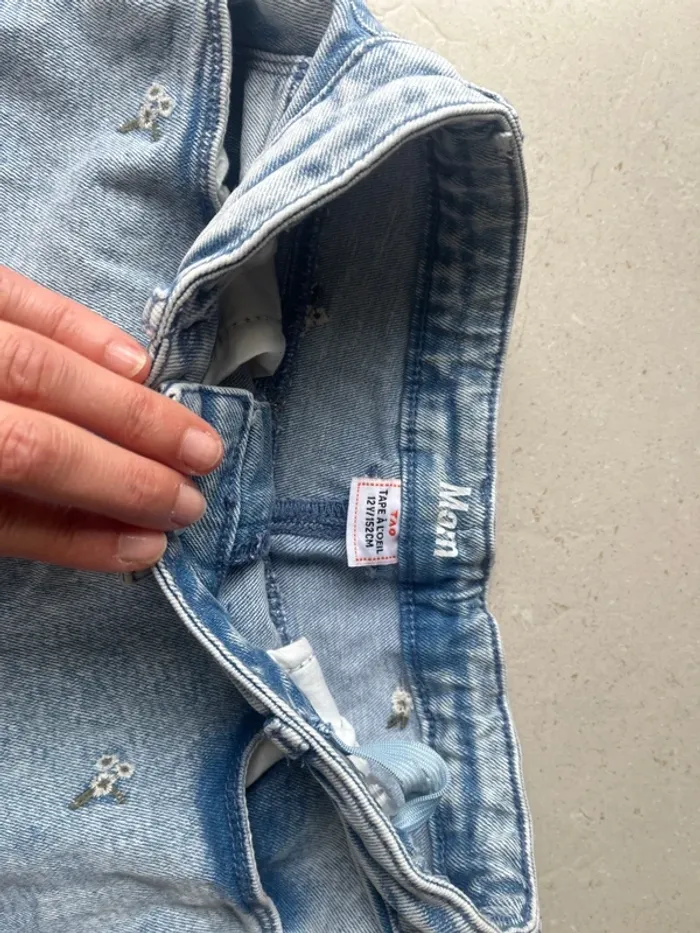 Jean Mom Tape à l'oeil taille 12 ans - photo numéro 2