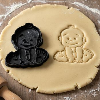 Emporte-pièce Bébé pour biscuits et pâtisseries créatives - 8 cm