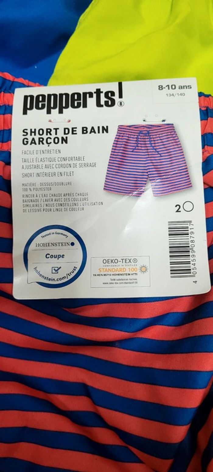Short de bain neuf avec étiquette 8/10 ans - photo numéro 3