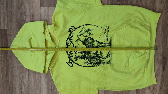 Vêtement Homme Sweatshirts Sweats pull à capuche jaune fluo Gildan dryBlend taille M #Retrostreet - photo numéro 6