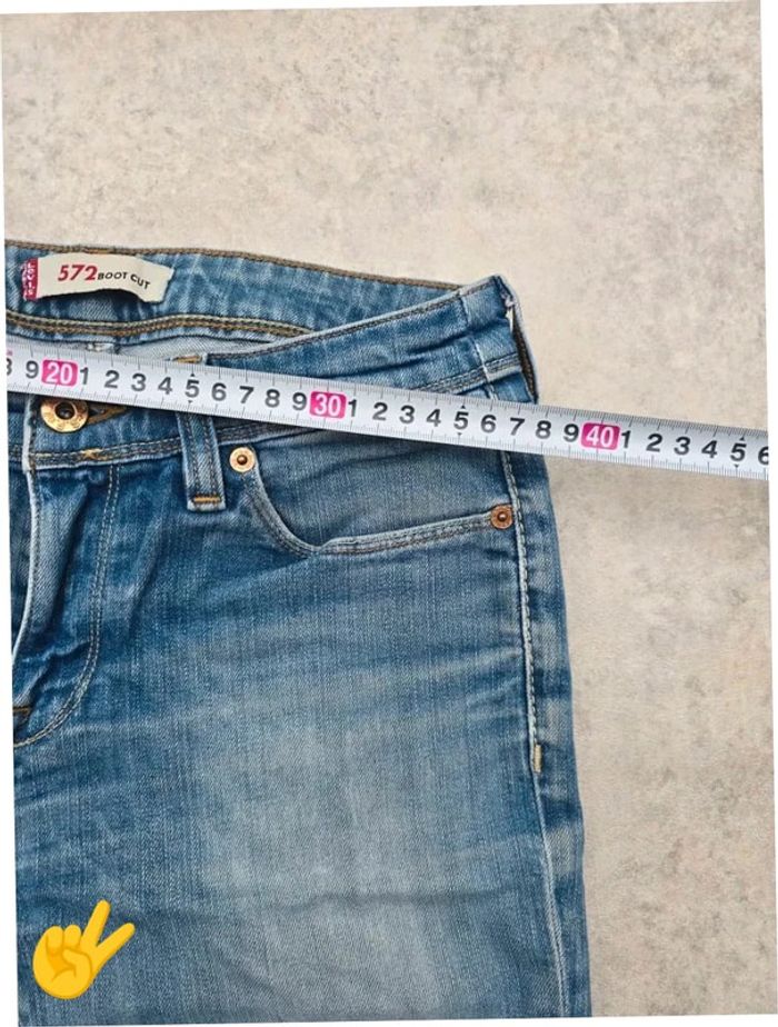 Short Levi's W28 FR38 Bleu Femme Women #SHO37b - photo numéro 4