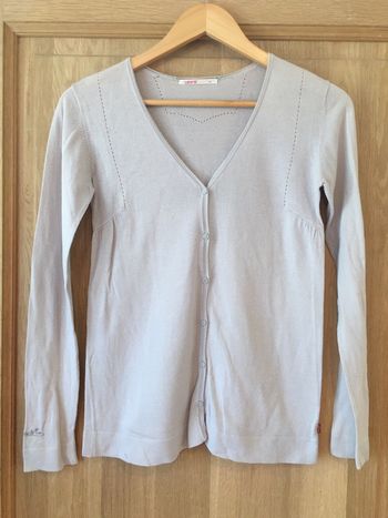 Gilet cardigan manches longues enfant fille gris clair Levi’s