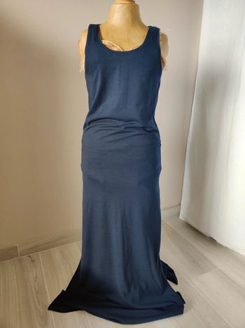 Robe longue marine