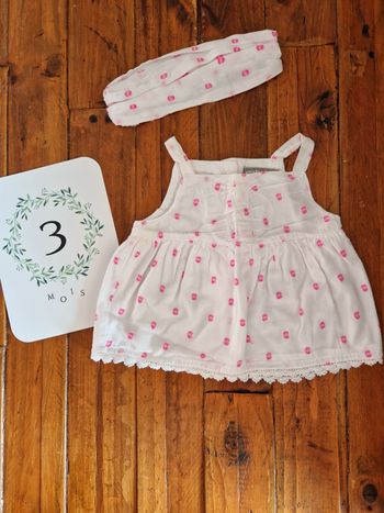 Débardeur à bretelles + bandeau assorti