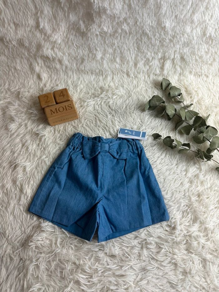 Short chambray Jacadi taille 24 mois